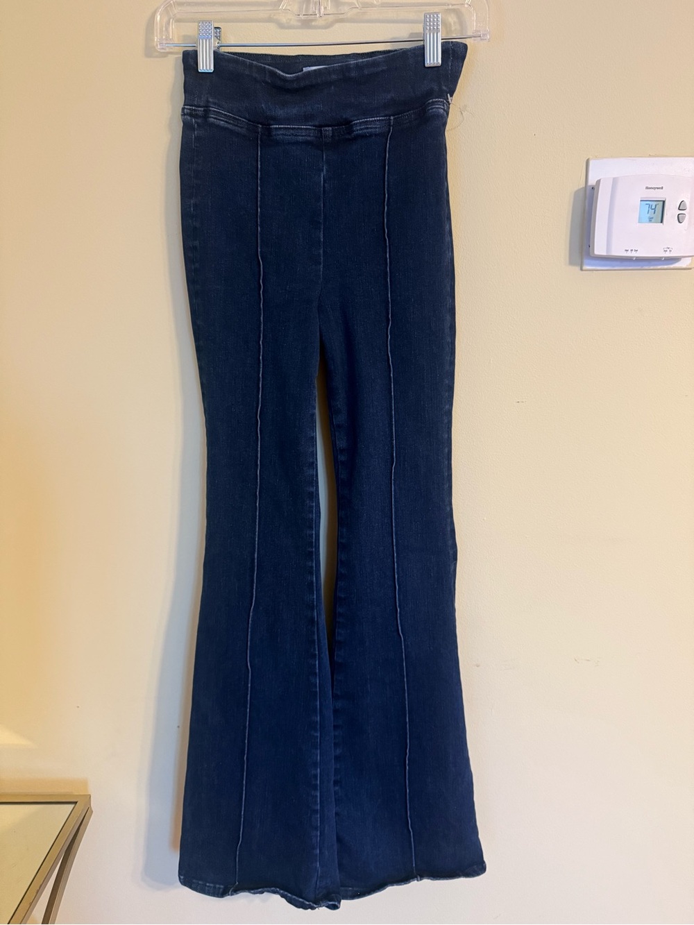 Frame Denim Dark Indigo Flare Jeans
